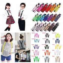 15 Colors Unisex Men Women Child Kids Clip-on Suspenders Elastic Y-Shape Adjustable BracesKinderen