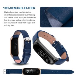 Leather band for Xiaomi Mi Band 3 - 4 watchSmart-Wear