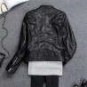 Leather jacket with zipperJackets