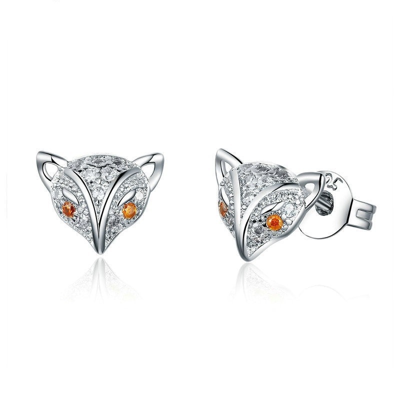 Little crystal fox stud earringsEarrings