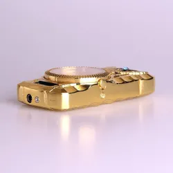 Butane jet cigarette lighter - quartz clock - torchAanstekers