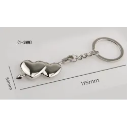 Double heart & arrow - keychainSleutelhangers