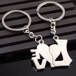 Forever Love You - keychain 2pcsSleutelhangers