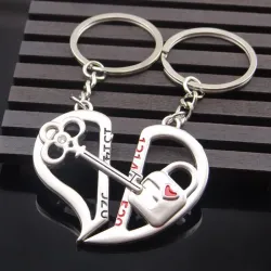 Heart & key - keychain 2 pcsSleutelhangers