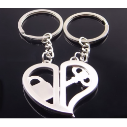 Heart & key - keychain 2 pcsKeyrings