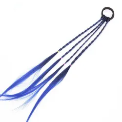 Elastische haarband met gevlochten kunsthaarPruiken