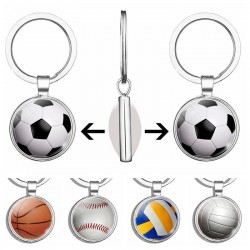 Double sided basket ball - keychainSleutelhangers