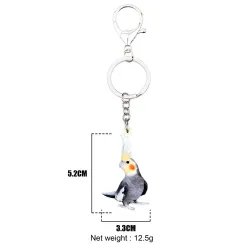 Acrylic parrot - keychainSleutelhangers