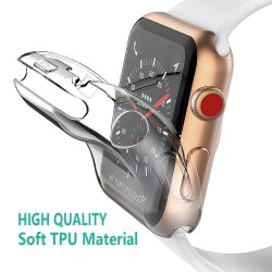 Ultradunne TPU HD-beschermhoes voor Apple Watch 1-2-3-4-5 - 38 mm - 40 mm - 42 mm - 44 mmAccessoires
