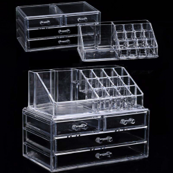 Acrylic transparent Makeup Organizer Storage BoxesMake-Up