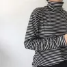 Casual - long sleeve sweater - striped turtleneckHoodies & Jumpers