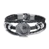 Vintage multilayer leather lucky braceletBracelets