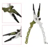 Fishing Plier With Bag Multi functional Light Lure Accessories Grip Pincer Nipper Wire line CutterGereedschap