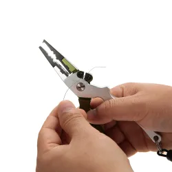 Fishing Plier With Bag Multi functional Light Lure Accessories Grip Pincer Nipper Wire line CutterGereedschap
