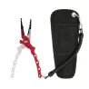 Fishing Plier With Bag Multi functional Light Lure Accessories Grip Pincer Nipper Wire line CutterGereedschap
