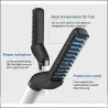 All in one - comb & straightener & hair curling iron for menHair