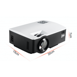 AUN LED Proyector AKEY1/Plus for Home Theater, 1800 Lumens, Support Full HD Mini projector (Optional Android 6 Support 4K Vid...