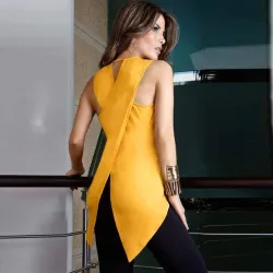 Mode Vrouw Blouses 2019 Cross Onregelmatige Blouses Vrouw 2019 Vrouwelijke Overhemd Womens Tops en BBlouses & overhemden