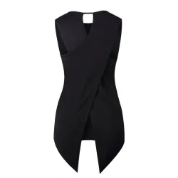 Mode Vrouw Blouses 2019 Cross Onregelmatige Blouses Vrouw 2019 Vrouwelijke Overhemd Womens Tops en BBlouses & overhemden