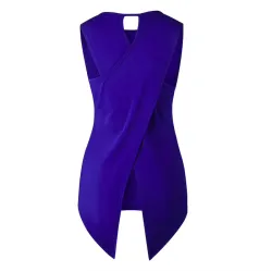 Mode Vrouw Blouses 2019 Cross Onregelmatige Blouses Vrouw 2019 Vrouwelijke Overhemd Womens Tops en BBlouses & overhemden