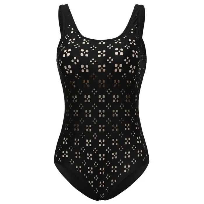 Riseado Nieuwe Hollow Out Badmode Vrouwen 2019 Een Stuk Badpak Effen Racer Back Badpak Badpakken vooBadkleding