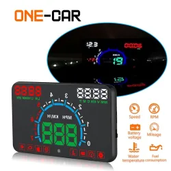 GEYIREN E350 OBD2 II HUD Auto Display 58 inch Screen Gemakkelijke Plug En Play Overspeed Alarm BranDiagnose