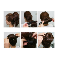 Hair styling twist styling bun hairpins hairdisk meatball head rubber clipHaarspelden