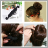 Hair styling twist styling bun hairpins hairdisk meatball head rubber clipHaarspelden