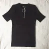 Women Korean style summer all-match zipper short sleeve t-shirtDames mode