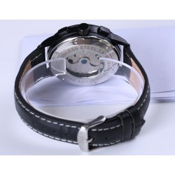 Fashion Luxe Merk JARAGAR Lederen Tourbillon Horloge Automatische Mannen Horloge Mannen MechanischeHorloges