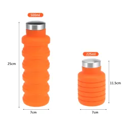 500ML portable silicone water bottleSurvival gereedschap