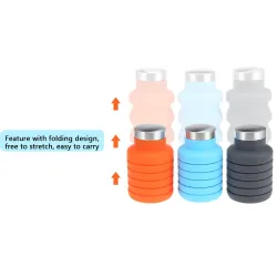 500ML portable silicone water bottleSurvival gereedschap