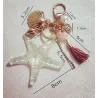 Sea world starfish pearl shell keychainSleutelhangers