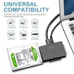 SATA to USB IDE adapter - USB 3.0 - Sata 2.5 3.5 hard disk drive HDD converterHarde schijven