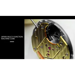 Luxury waterproof quartz watch with dragon sculptureHorloges