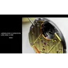 Luxury waterproof quartz watch with dragon sculptureHorloges