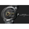 Luxury waterproof quartz watch with dragon sculptureHorloges