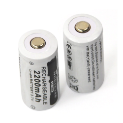 CR123A 16340 - 2200mAh 3.7V - oplaadbare batterij 10 stuksBatterijen
