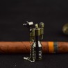Retro mini metal lighter with keychain - refillableLighters