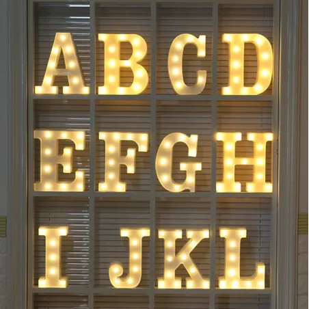 Lichtgevende letters en cijfers - LED-nachtlampje - alfabetWandlampen