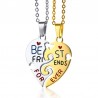 Best Friends Forever - stainless steel necklace - couples - 2 piecesNecklaces