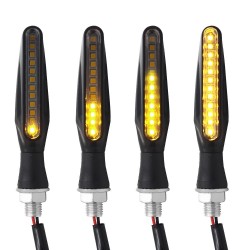 12 LED - motorcycle turn signal lights - indicators for Kawasaki & Harley 2 pcsRichtingaanwijzers