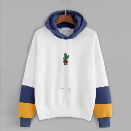 Hooded pullover with cactus printHoodies & Jumpers