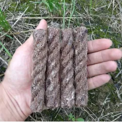 Waterproof waxed ropes - fire starters - waterproof - 4 piecesSurvival tools