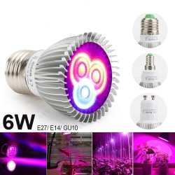 6W - E27 E14 GU10 - LED kweeklamp - hydrocultuurKweeklampen