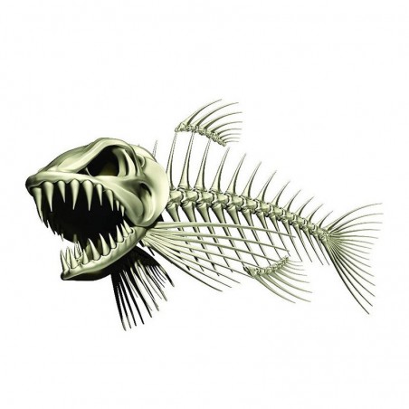 3D fish skeleton - car & motorcycle sticker 13 * 85cmStickers