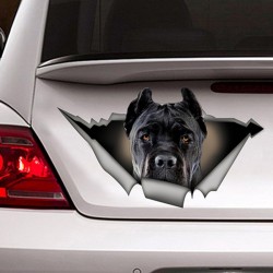 Black dog - vinyl car sticker - waterproof 13 * 7.6cmStickers