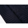 Lange gebreide trui met col - winterjurkPlus