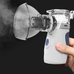 Portable ultrasonic nebulizer - mini handheld inhaler - air humidifier - atomizer - setLuchtbevochtigers