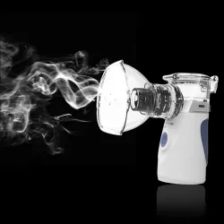Portable ultrasonic nebulizer - mini handheld inhaler - air humidifier - atomizer - setLuchtbevochtigers
